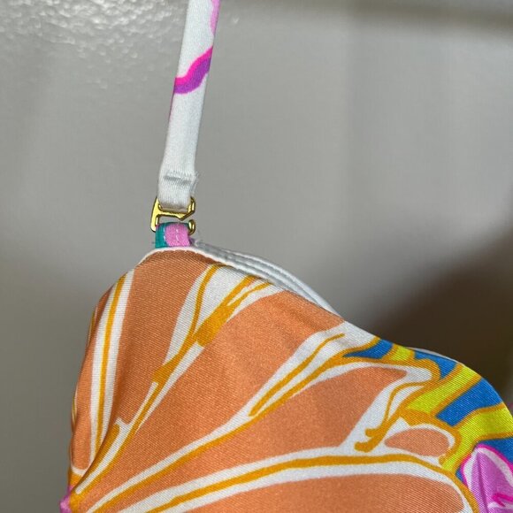 Sunshine 79 Mio Halter One Piece Swimsuit Size 10 Botanical Bliss Floral Beach - Picture 5 of 14